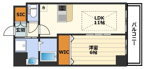 プレサンス梅田東グラッドの間取り