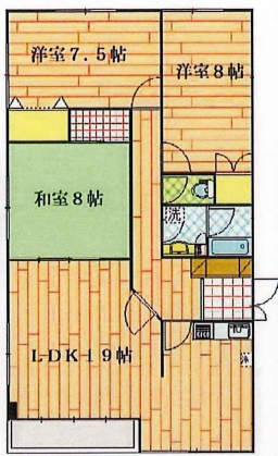 白山4丁目マンションの間取り