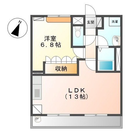 クレメント駒木Bの間取り