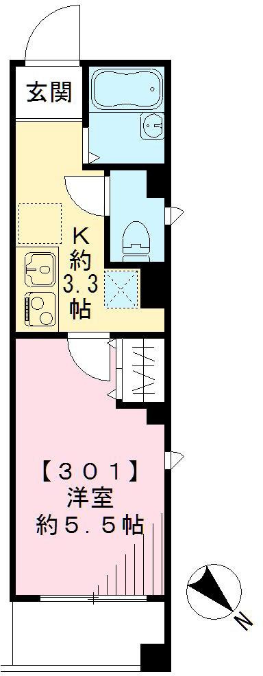 Belle lumiere 薬師　ベル ルミエール薬師の間取り