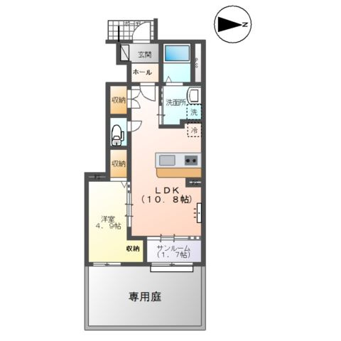 ロコモーション呉羽の間取り