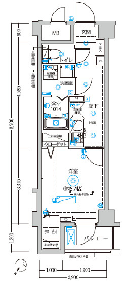 DIPS西新井の間取り