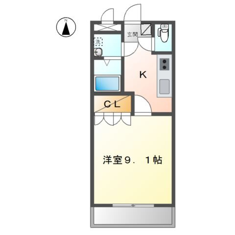 Ｍ．Ｊハウス横吹の間取り