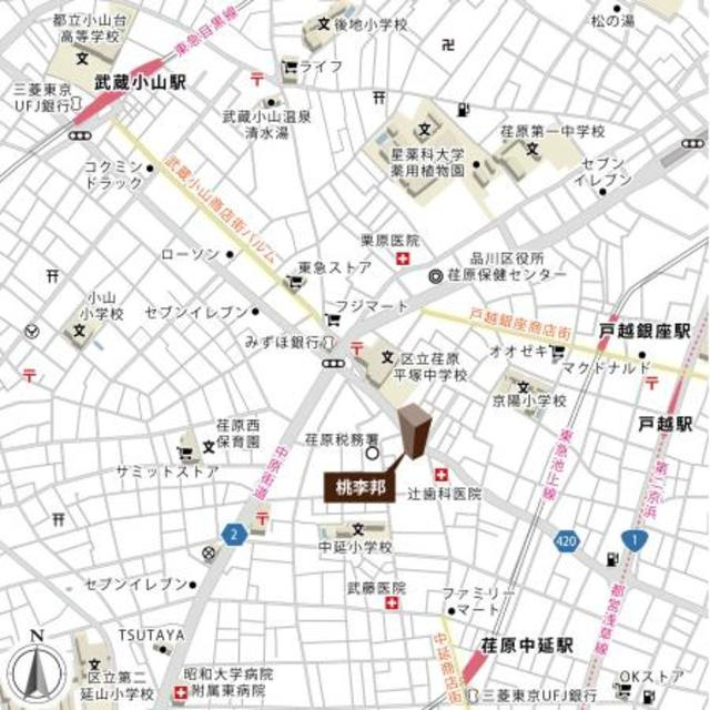 桃李邦の地図