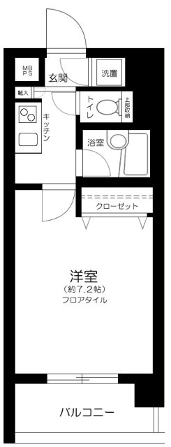パレステュディオ赤坂の間取り