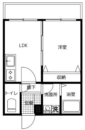 ＨＲフロントリーガル城北の間取り