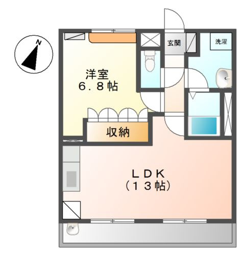 クレメント駒木Ｂの間取り