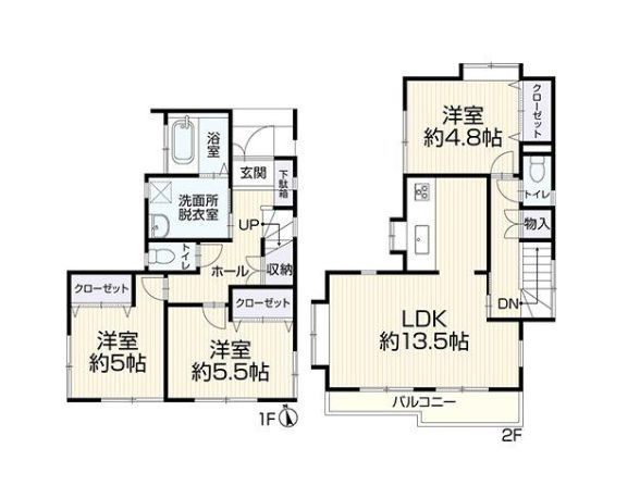 藤沢市円行1丁目　中古戸建の間取り|間取図「藤沢市円行1丁目　中古戸建」