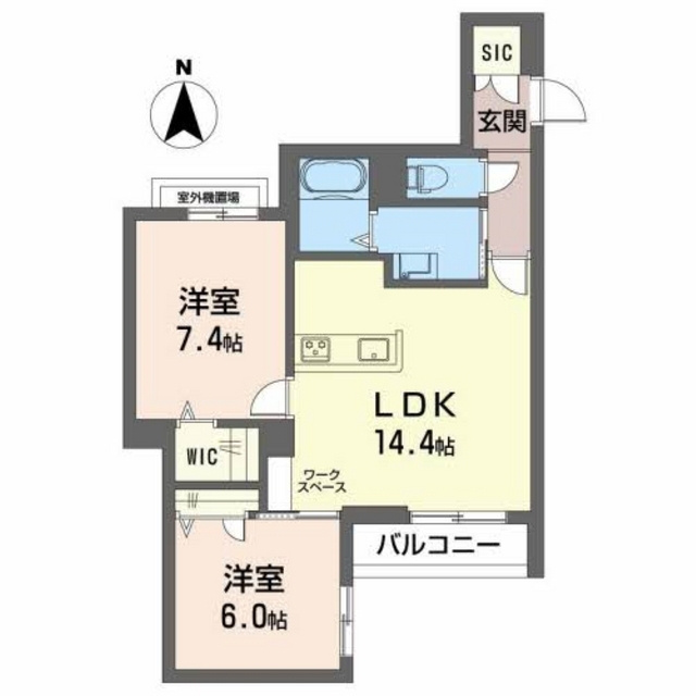 リオリエント華陽の間取り