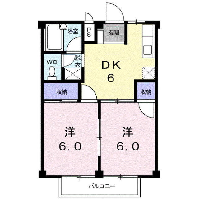 アーバンハイツ那加Ｂの間取り