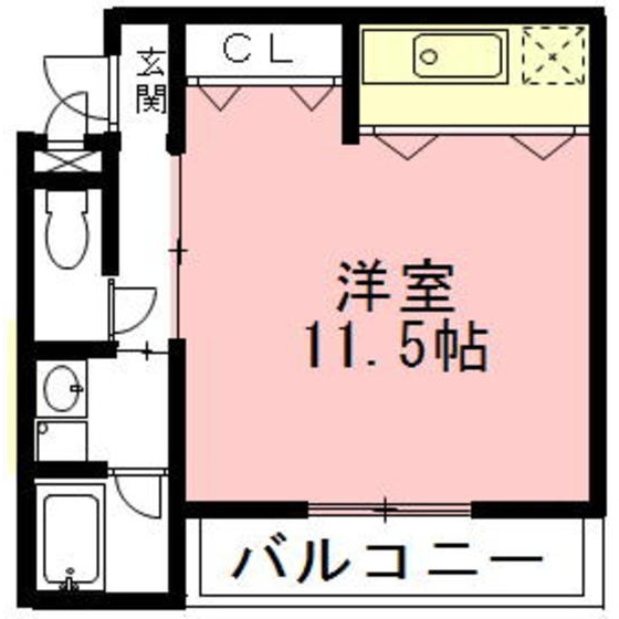 岐阜市権現町のアパートの間取り