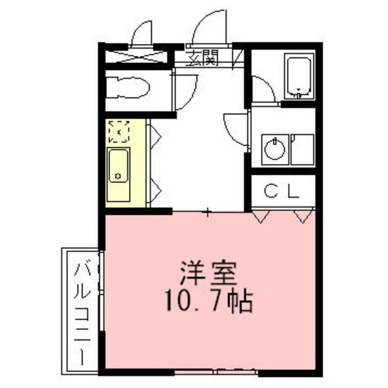 岐阜市権現町のアパートの間取り
