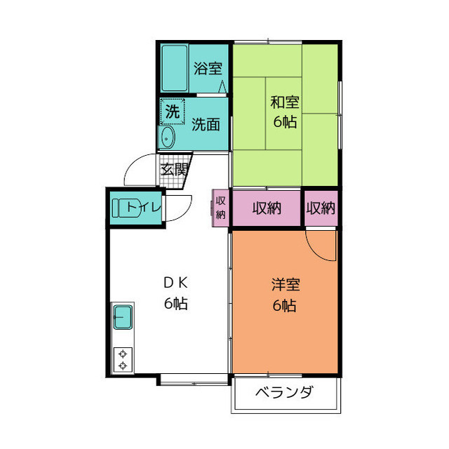 クエスト香貫Ａの間取り