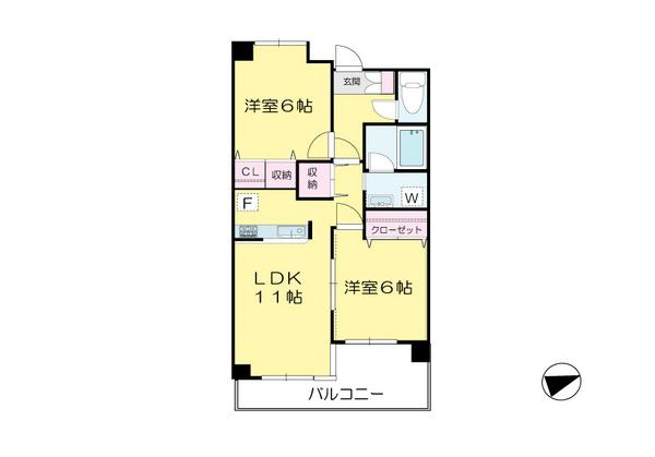ケニーフラッツ玉川の間取り