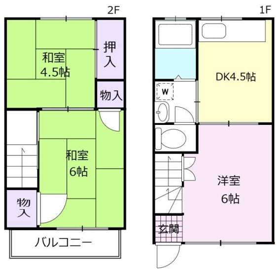 【間取り】 | 人気のメゾネット型