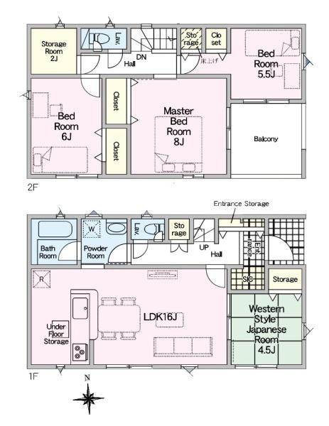 クレイドルガーデン吉新 １号棟 ／新築一戸建の間取り