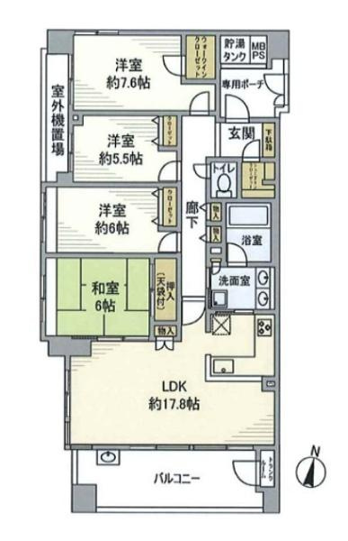 ライオンズ横濱アリーナヒルの間取り
