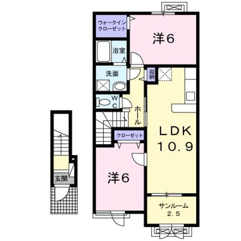 アンダンテ　いわせ野Ⅰの間取り