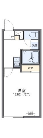 レオパレスハイサンドヴィラの間取り