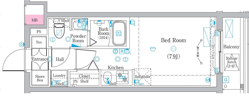 ラフィスタ高津の間取り