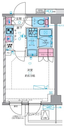 ジェノヴィア四谷三丁目グリーンヴェールの間取り