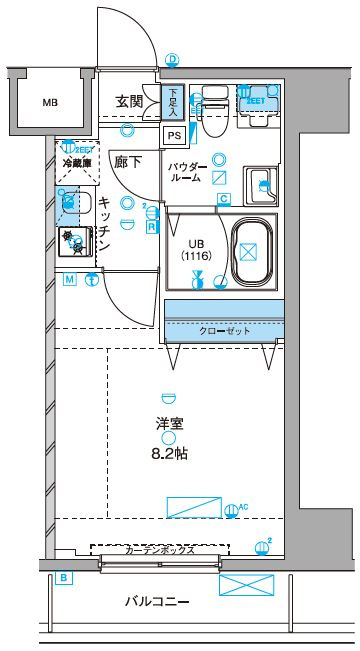 ジェノヴィア浅草Ⅲグリーンヴェールの間取り