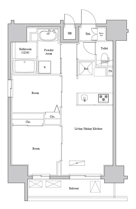 SPコート両国の間取り