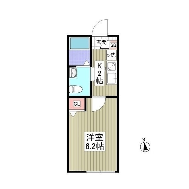 ヴァンベール生田の間取り