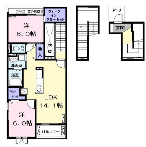 レニティフ　Ⅱの間取り