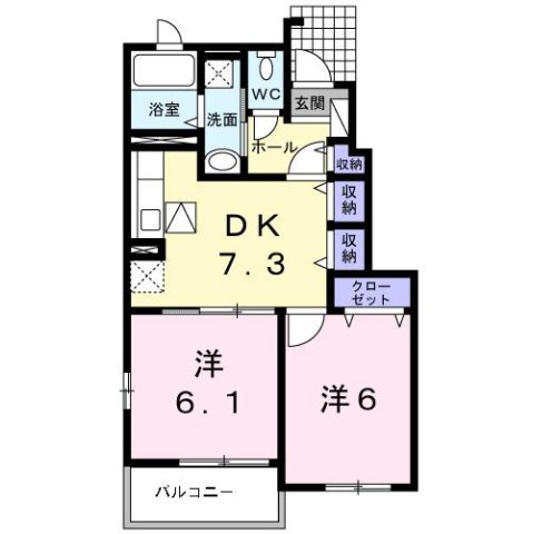 Ｃａｍｅｌｏｔ・Ｋの間取り