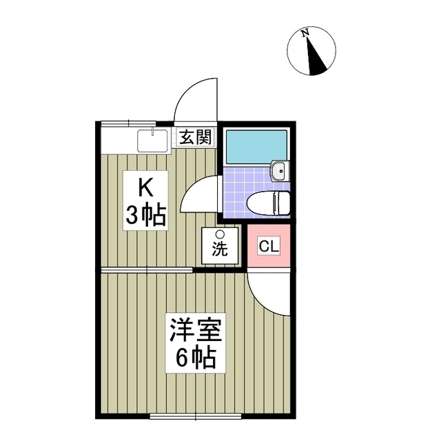 レピュート高岡Bの間取り