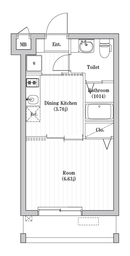 アーバンパーク六町の間取り