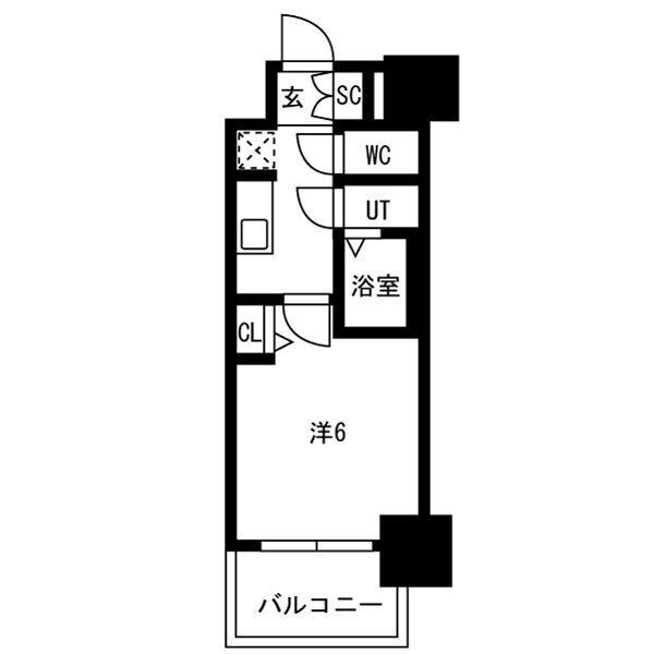 メイクスアート新栄Ⅲの間取り
