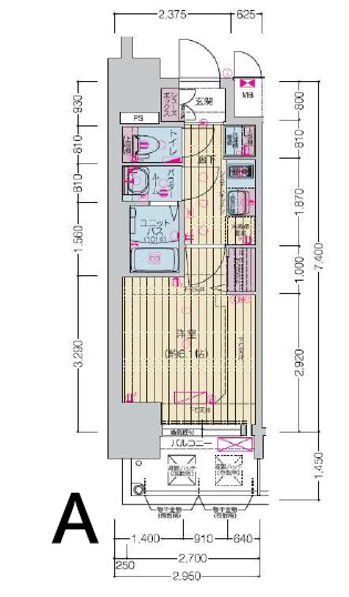 プレサンス桜山駅前アフォードの間取り