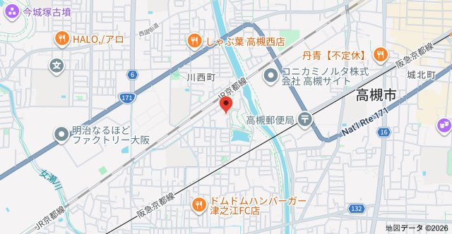 rn Terrace ⾼槻の地図