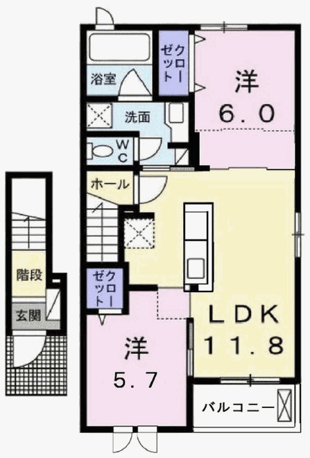 アイリスⅢの間取り
