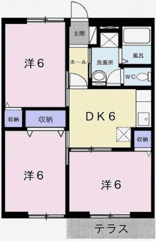 エンジェルコーポラスＢの間取り