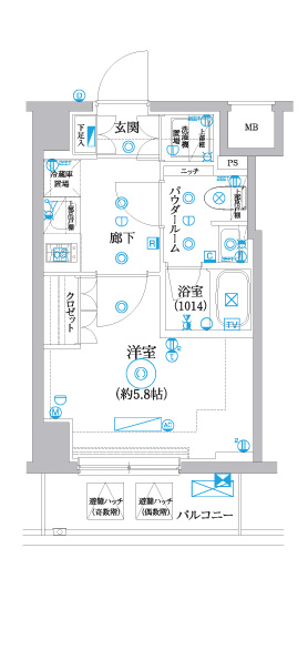セジョリ横浜鶴見Ⅲの間取り