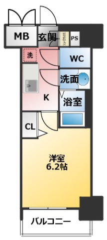 プレサンス名駅南エディフィスの間取り