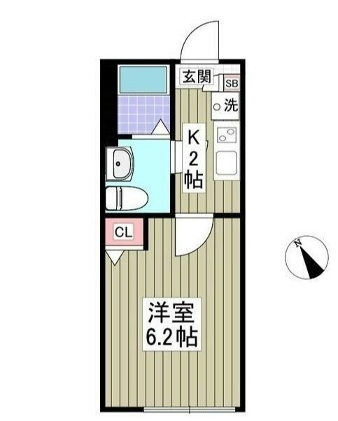ヴァンベール生田の間取り