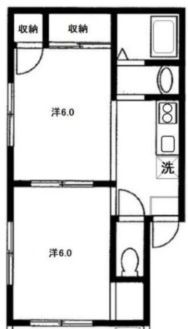 【間取り】 | コーポあじさい