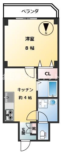 泉食品ビル【おとり物件なし】#学生・社会人にオススメ！初期費用分割払いOK！の間取り