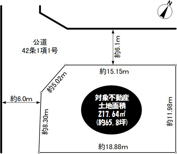 竜が台６丁目土地の土地図|土地区画図です。