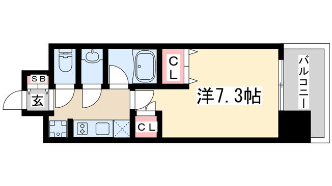 【間取り】 | パークフラッツ江坂