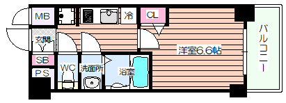 【間取り】 | プレサンス福島ミッドエル