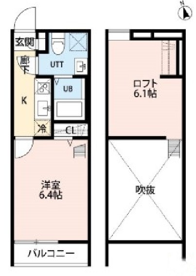 KUKUNA 松戸【仲介手数料：50％OFF】対象物件！の間取り