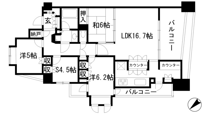 【間取り】 | パークスクエア宝塚フォレストタワー