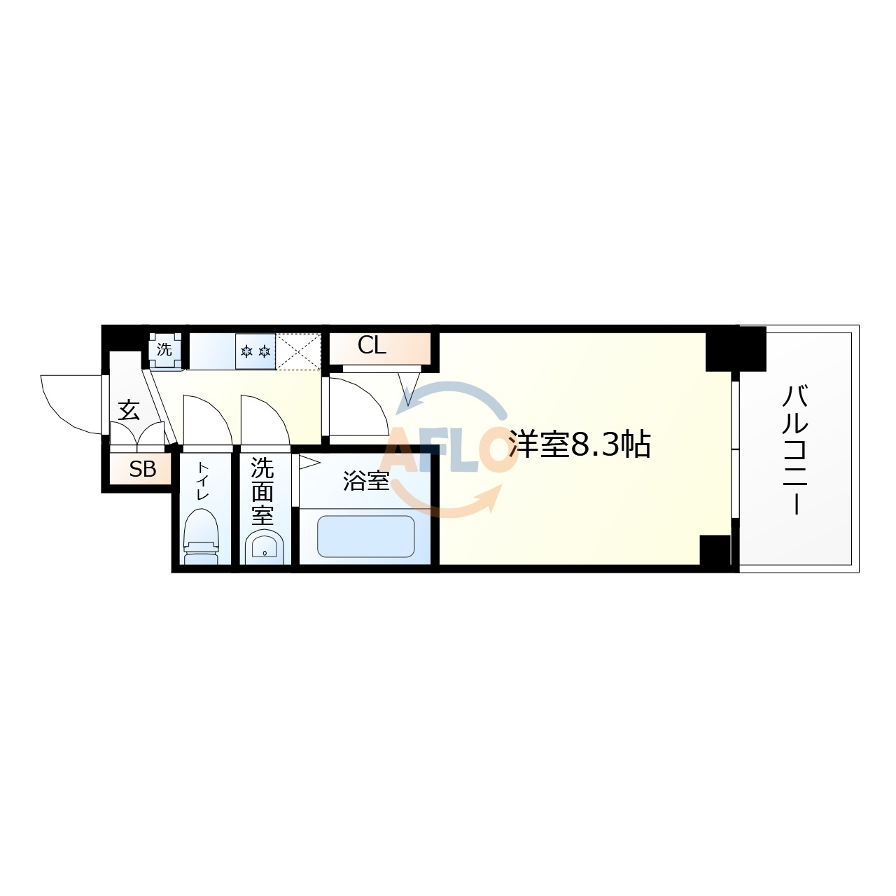 SOLメイクス寺田町GRANの間取り
