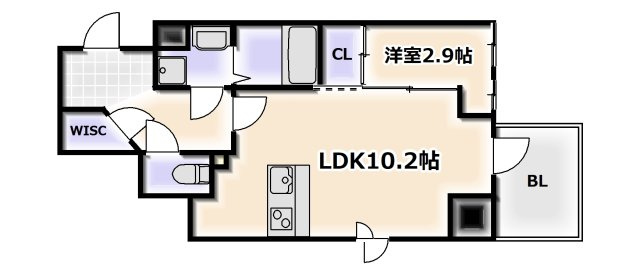 【間取り】 | AFFLUENCE難波EAST