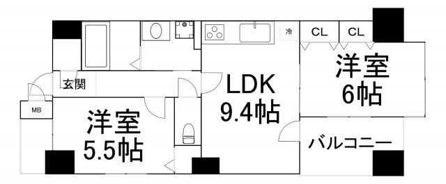 【間取り】 | ノステルコート夕陽丘